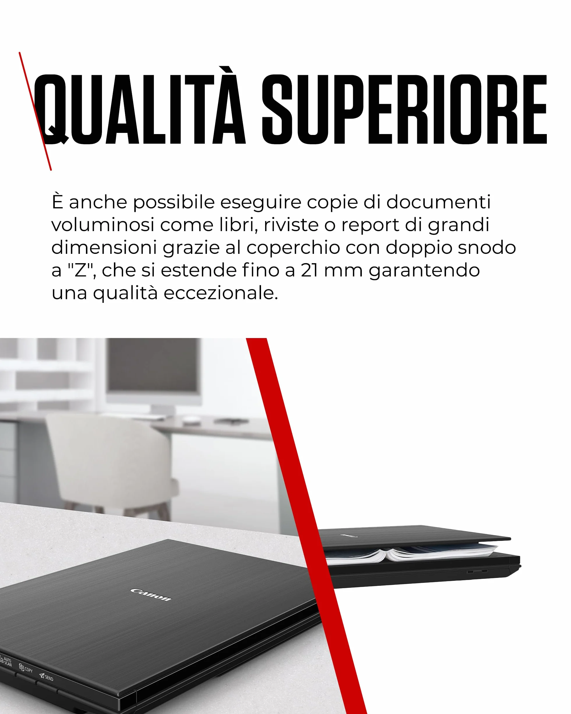 Canon LiDE 400 Scanner Documenti e Fotografico Piano Nero USB Type-C Salvaspazio