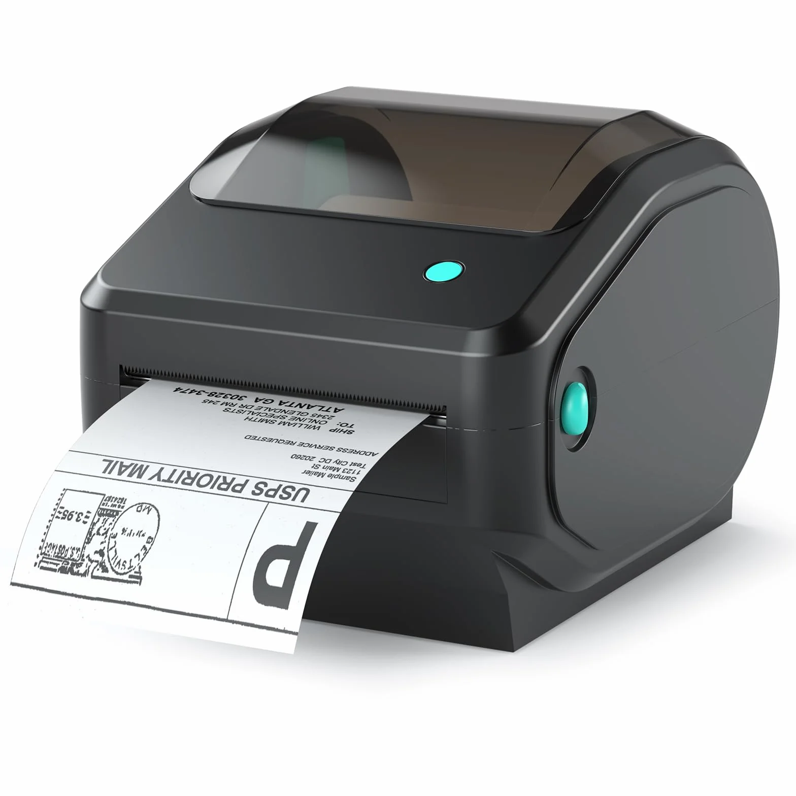 Bisofice Stampante Termica Etichette Bluetooth, Stampante Etichette 4x6 di Spedizione e Postali, per Amazon, Shopify, UPS, DHL, DPD (Adatto etichette 30-110 mm, Velocità stampa 152 mm/s)