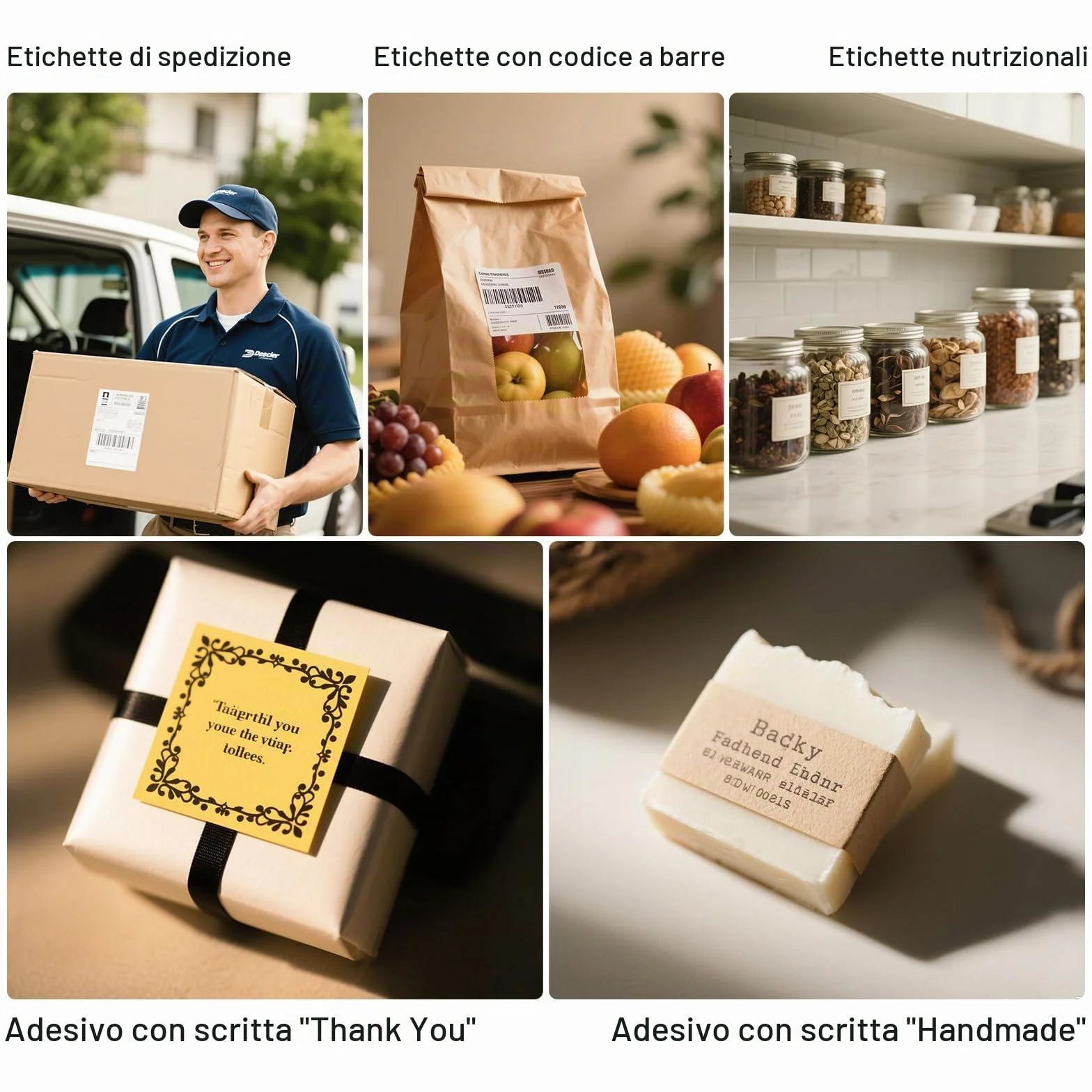 Bisofice Stampante Termica Etichette Bluetooth, Stampante Etichette 4x6 di Spedizione e Postali, per Amazon, Shopify, UPS, DHL, DPD (Adatto etichette 30-110 mm, Velocità stampa 152 mm/s)