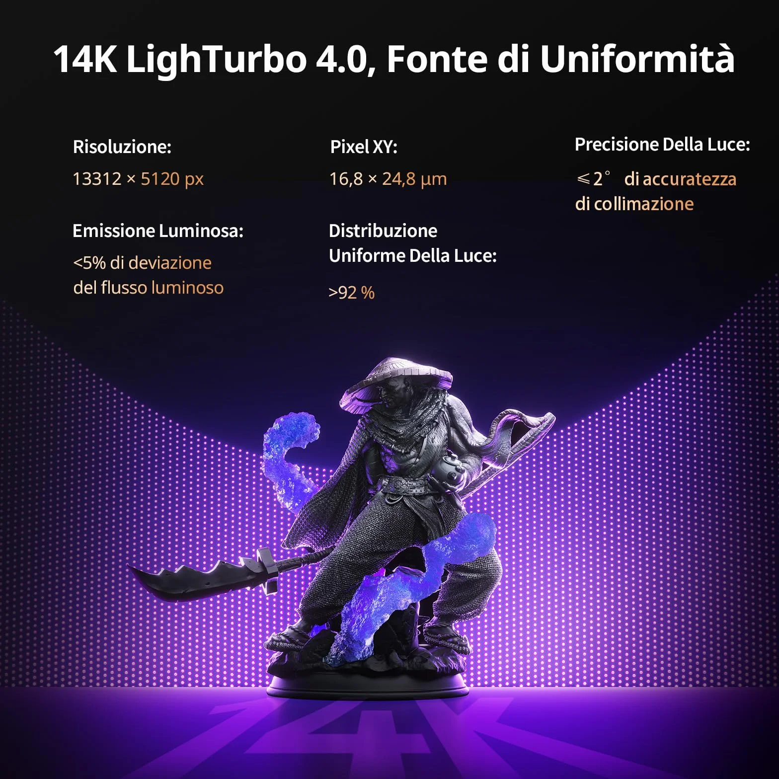 ANYCUBIC Photon P1 Stampante 3D a Resina, 14K Precisione e LighTurbo COB 4.0, Vite a Ricircolo di Sfere per la Massima Stabilità, Compatibile con Resina 8000 cps, Grandi Dimensioni 223x126x230mm