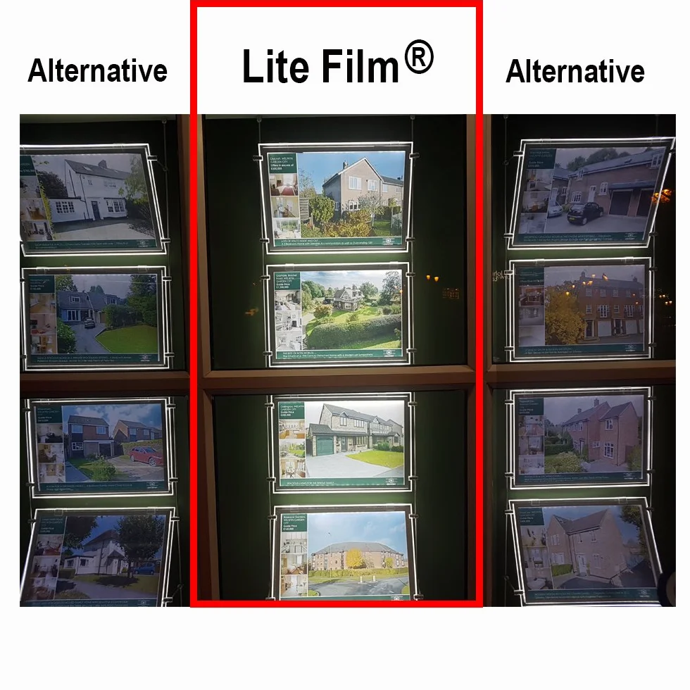 RTL49 - A4 x 100 fogli per qualsiasi stampante a getto d'inchiostro e laser (fotocopiatrici) - Carta retroilluminata/Lite Film® per LED Light Pocket/LED Light Panel/LED Lightbox